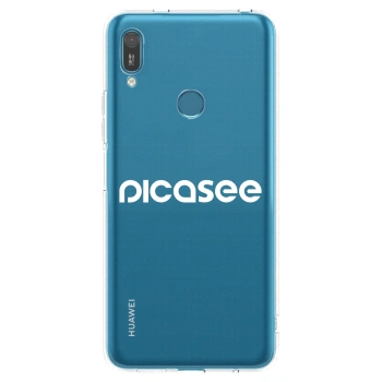 Picasee silikonski prozorni ovitek za Huawei Y7 2019 - Picasee - new logo - white