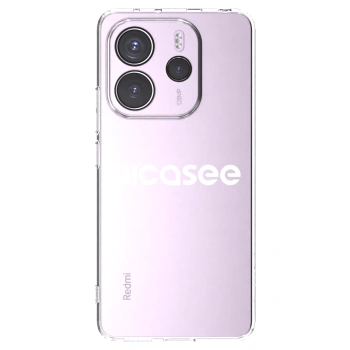 Picasee silikonski prozorni ovitek za Xiaomi Redmi Note 14 4G - Picasee - new logo - white