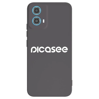 Picasee silikonski črni ovitek za Motorola Moto G34 5G - Picasee - new logo - white