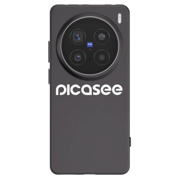 Picasee silikonski črni ovitek za Vivo X200 Pro - Picasee - new logo - white