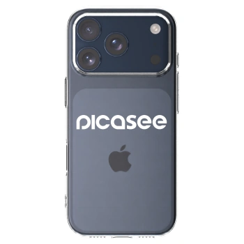 Picasee silikonski prozorni ovitek za Apple iPhone 17 Pro - Picasee - new logo - white