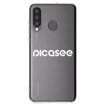 Picasee silikonski prozorni ovitek za Huawei P30 Lite - Picasee - new logo - white
