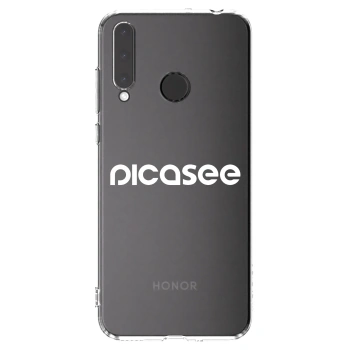 Picasee silikonski prozorni ovitek za Honor 20 Lite - Picasee - new logo - white