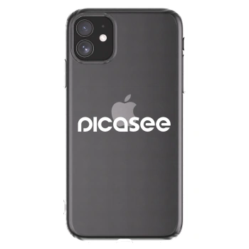 Picasee silikonski prozorni ovitek za Apple iPhone 11 - Picasee - new logo - white