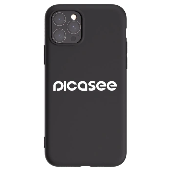 Picasee silikonski črni ovitek za Apple iPhone 11 Pro - Picasee - new logo - white
