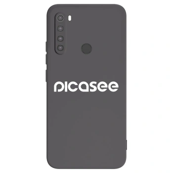 Picasee silikonski črni ovitek za Xiaomi Redmi Note 8 - Picasee - new logo - white