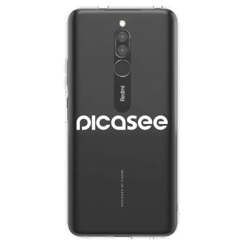 Picasee silikonski prozorni ovitek za Xiaomi Redmi 8 - Picasee - new logo - white