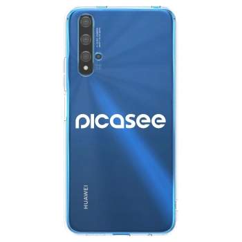 Picasee silikonski prozorni ovitek za Huawei Nova 5T - Picasee - new logo - white