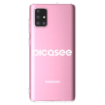 Picasee silikonski prozorni ovitek za Samsung Galaxy A71 A715F - Picasee - new logo - white
