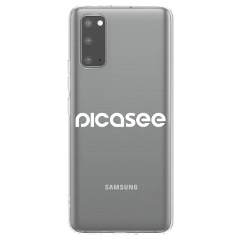 Picasee silikonski prozorni ovitek za Samsung Galaxy S20 G980F - Picasee - new logo - white