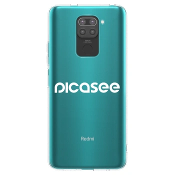 Picasee silikonski črni ovitek za Xiaomi Redmi Note 9 - Picasee - new logo - white