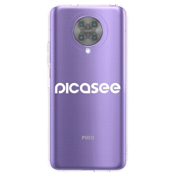 Picasee silikonski prozorni ovitek za Xiaomi Poco F2 Pro - Picasee - new logo - white