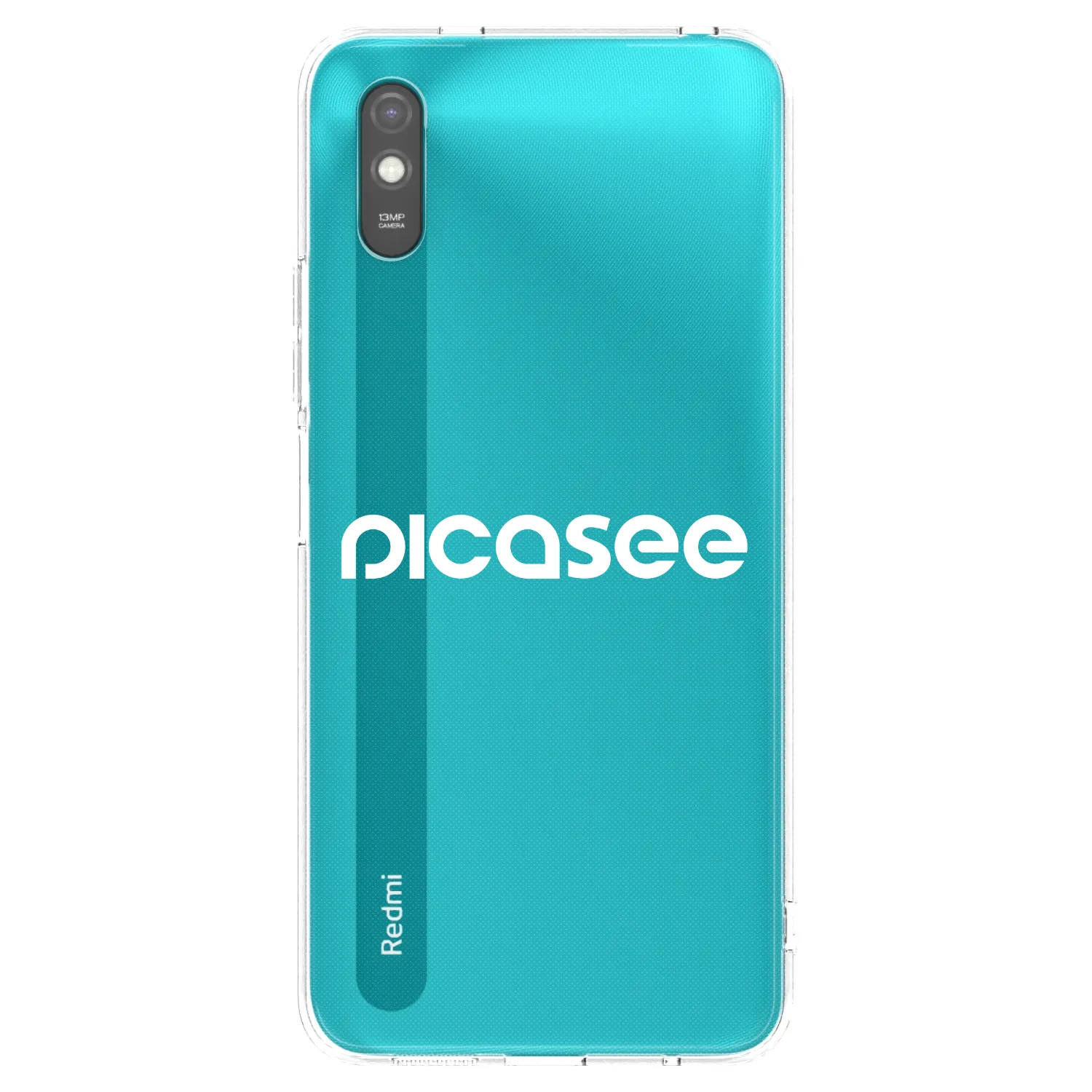 Picasee silikonski črni ovitek za Xiaomi Redmi 9A - Picasee - new logo - white