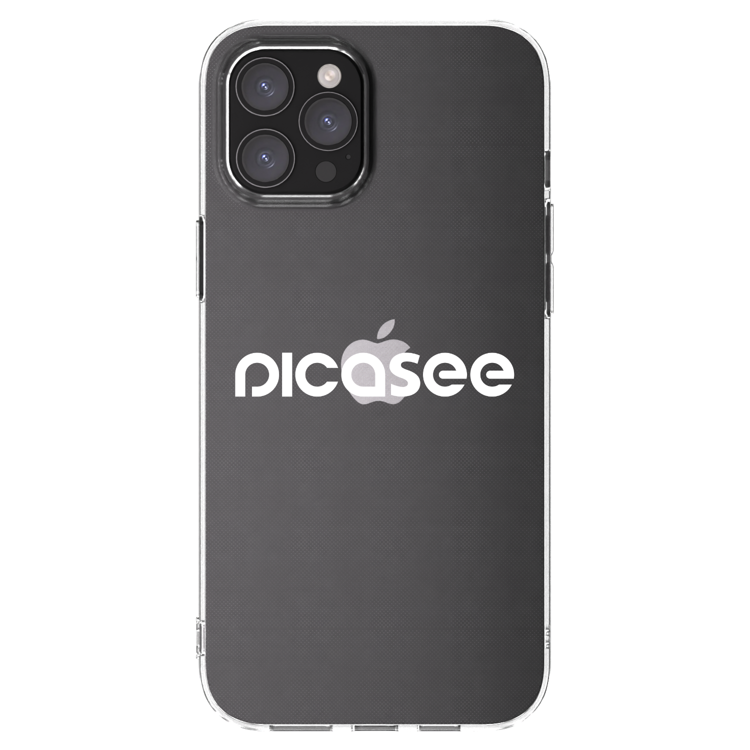 Picasee silikonski prozorni ovitek za Apple iPhone 12 Pro Max - Picasee - new logo - white
