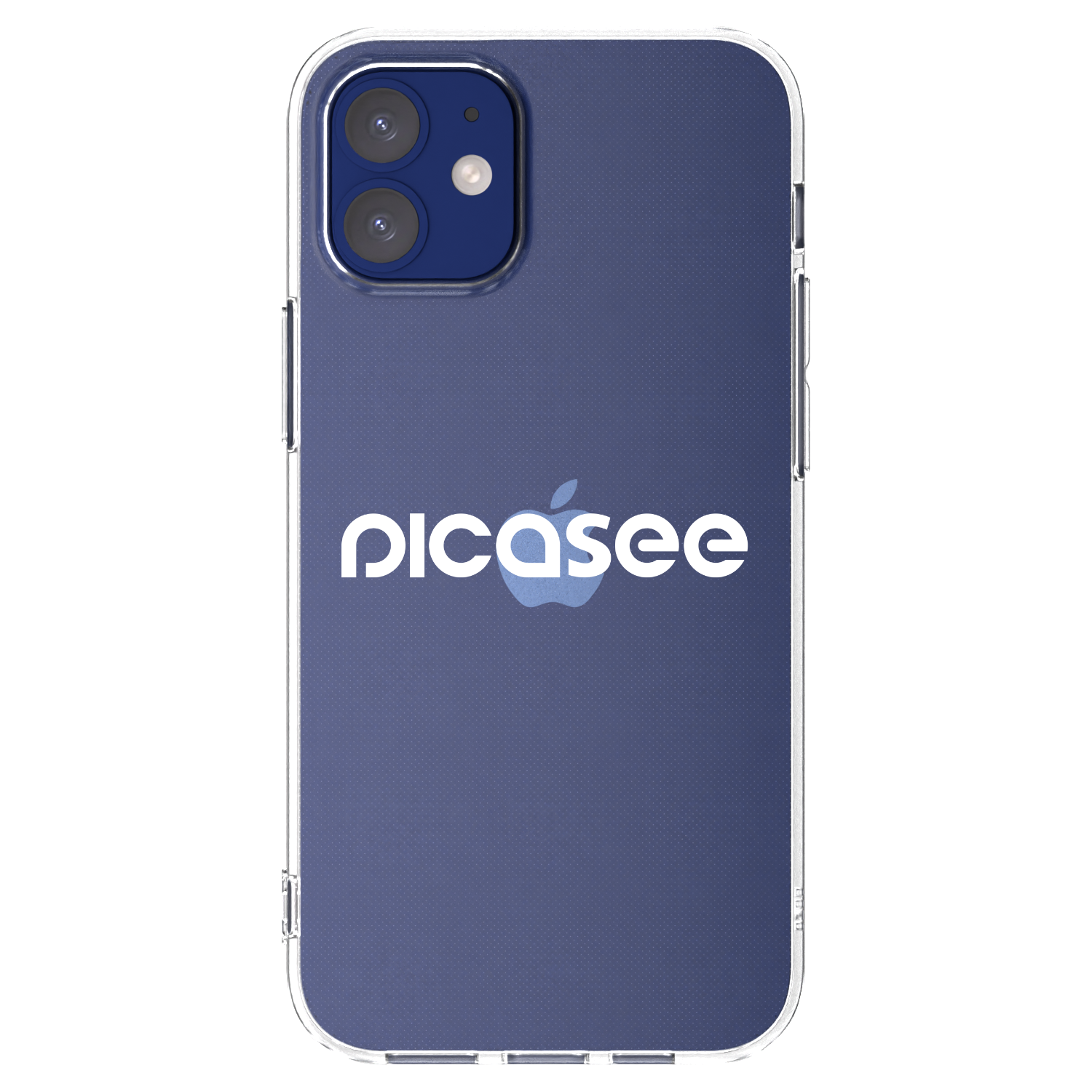 Picasee silikonski prozorni ovitek za Apple iPhone 12 mini - Picasee - new logo - white
