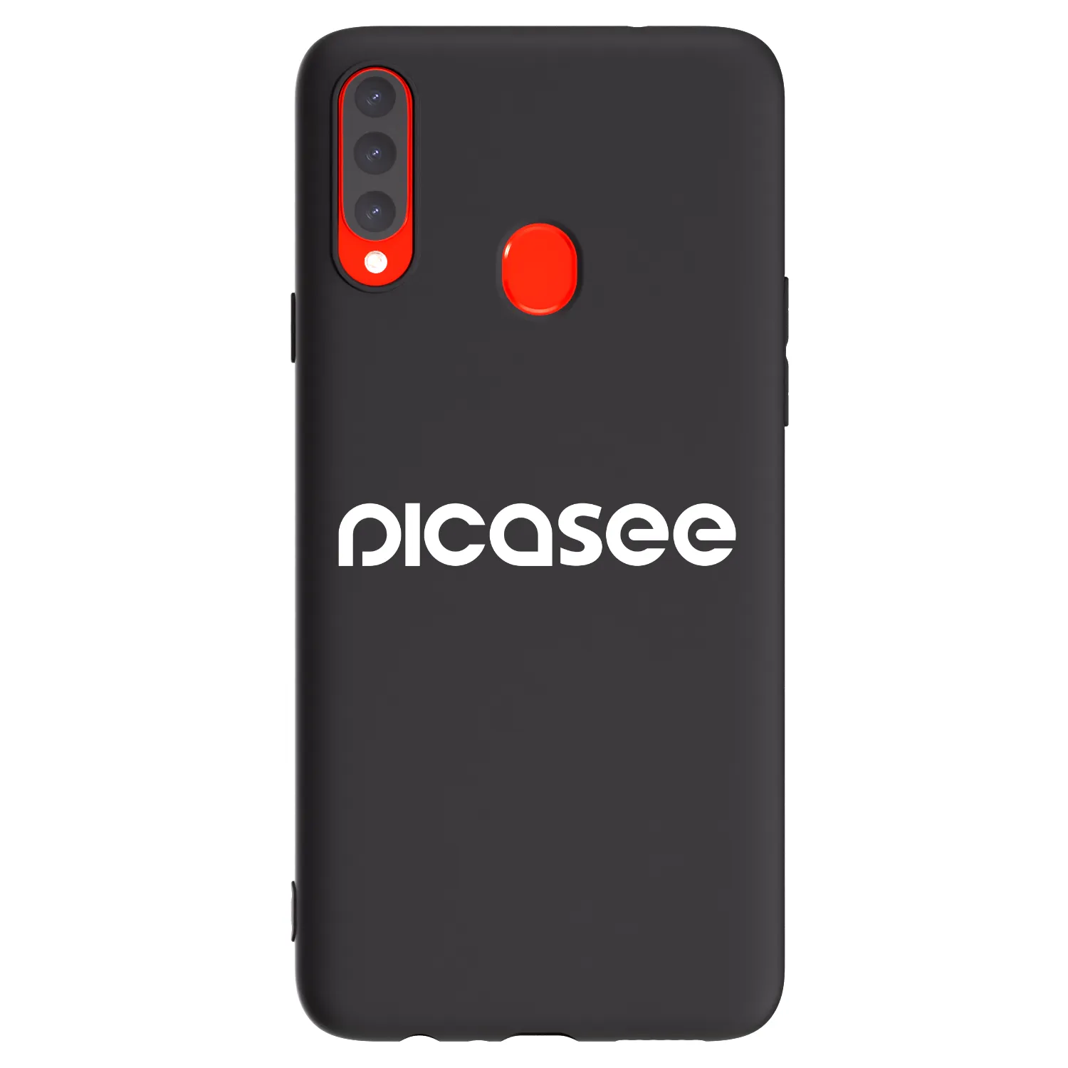 Picasee silikonski črni ovitek za Samsung Galaxy A20s - Picasee - new logo - white