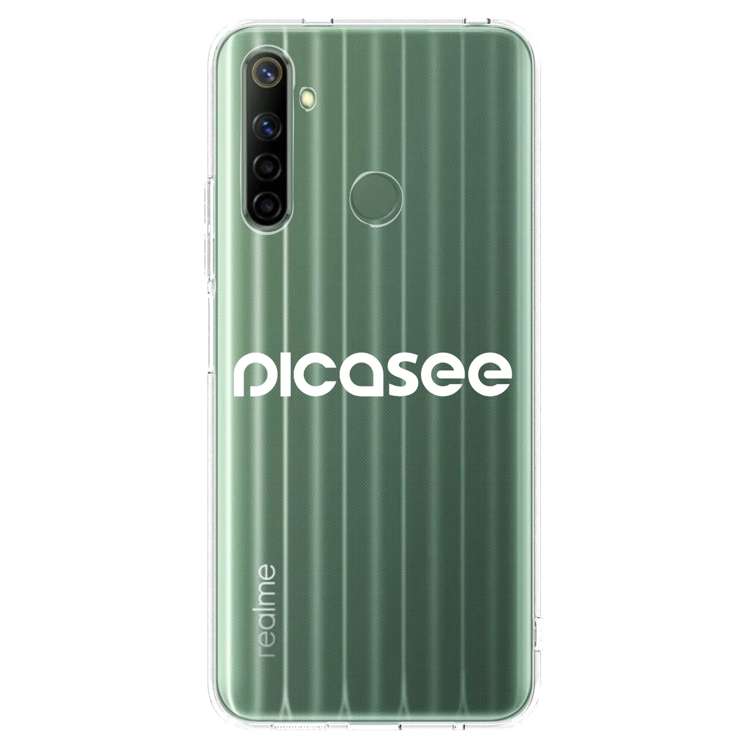 Picasee silikonski prozorni ovitek za Realme 6i - Picasee - new logo - white