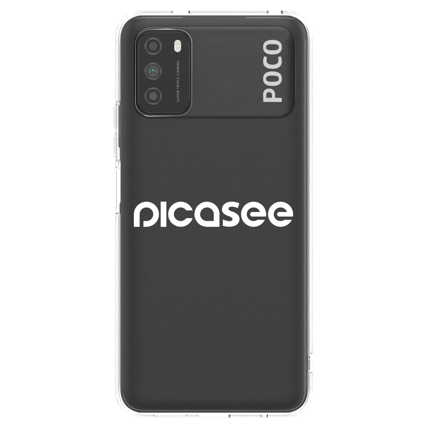 Picasee silikonski prozorni ovitek za Xiaomi Poco M3 - Picasee - new logo - white