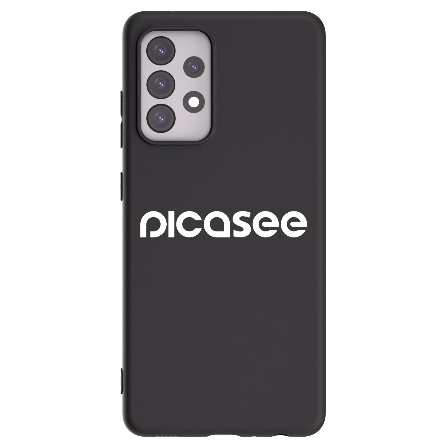 Picasee silikonski črni ovitek za Samsung Galaxy A52 5G A525F - Picasee - new logo - white