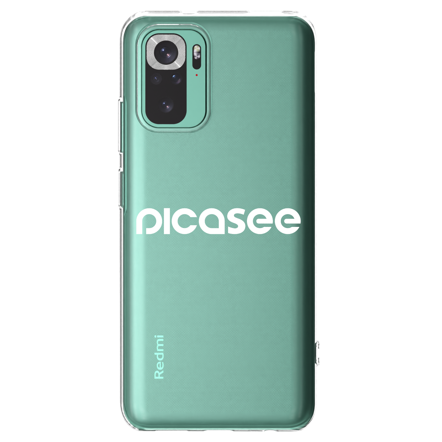 Picasee silikonski prozorni ovitek za Xiaomi Redmi Note 10 Pro - Picasee - new logo - white