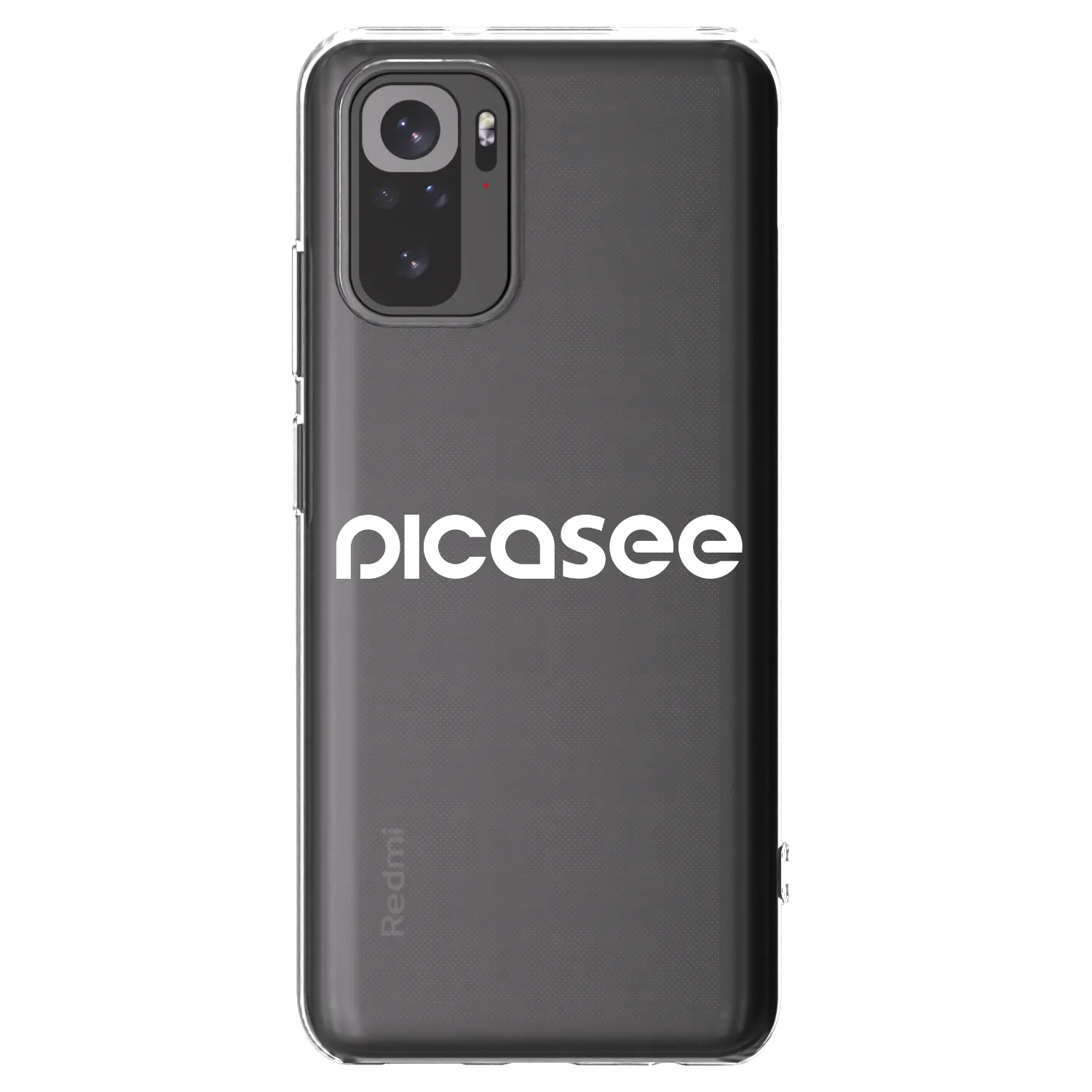 Picasee silikonski prozorni ovitek za Xiaomi Redmi Note 10S - Picasee - new logo - white