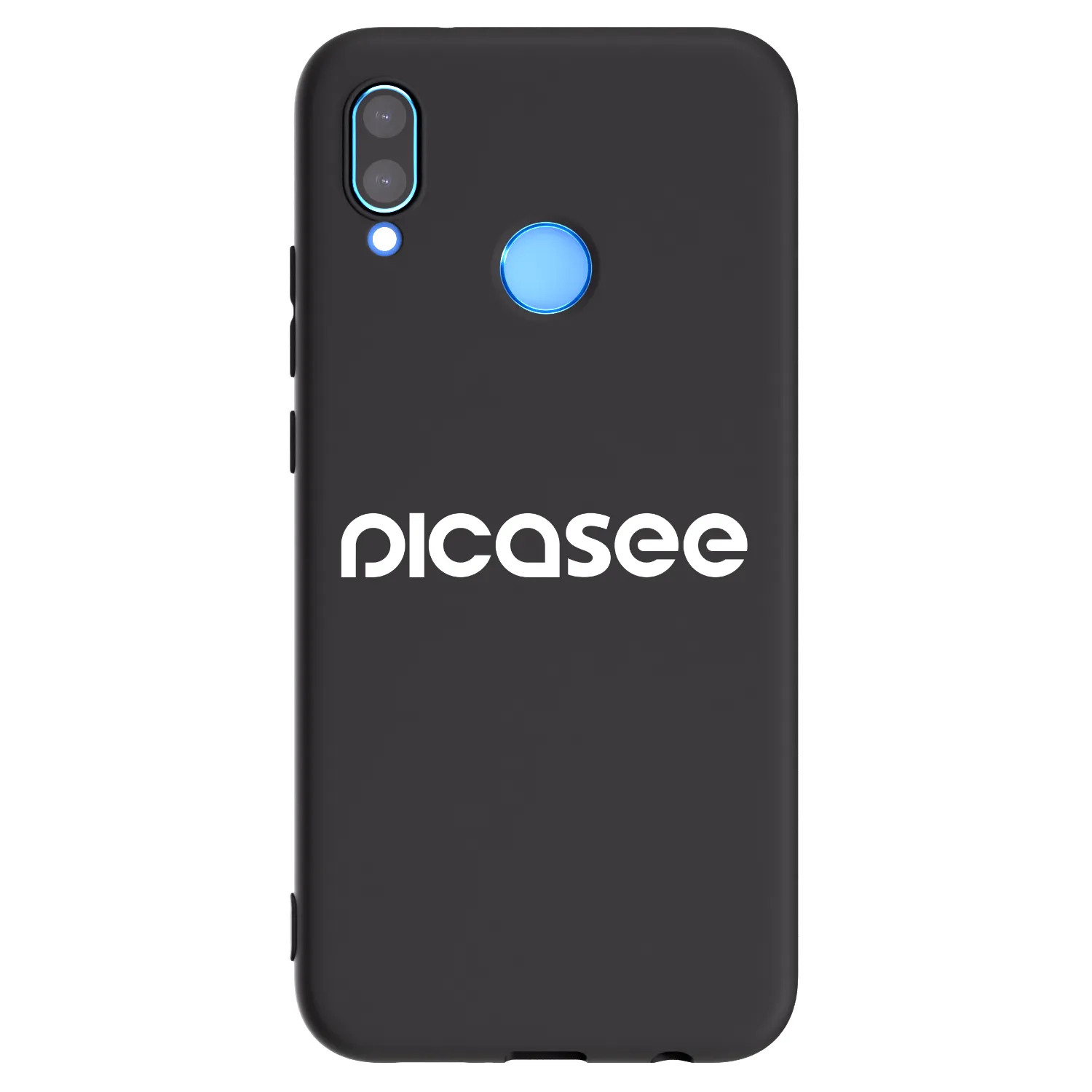 Picasee silikonski črni ovitek za Huawei P20 Lite - Picasee - new logo - white