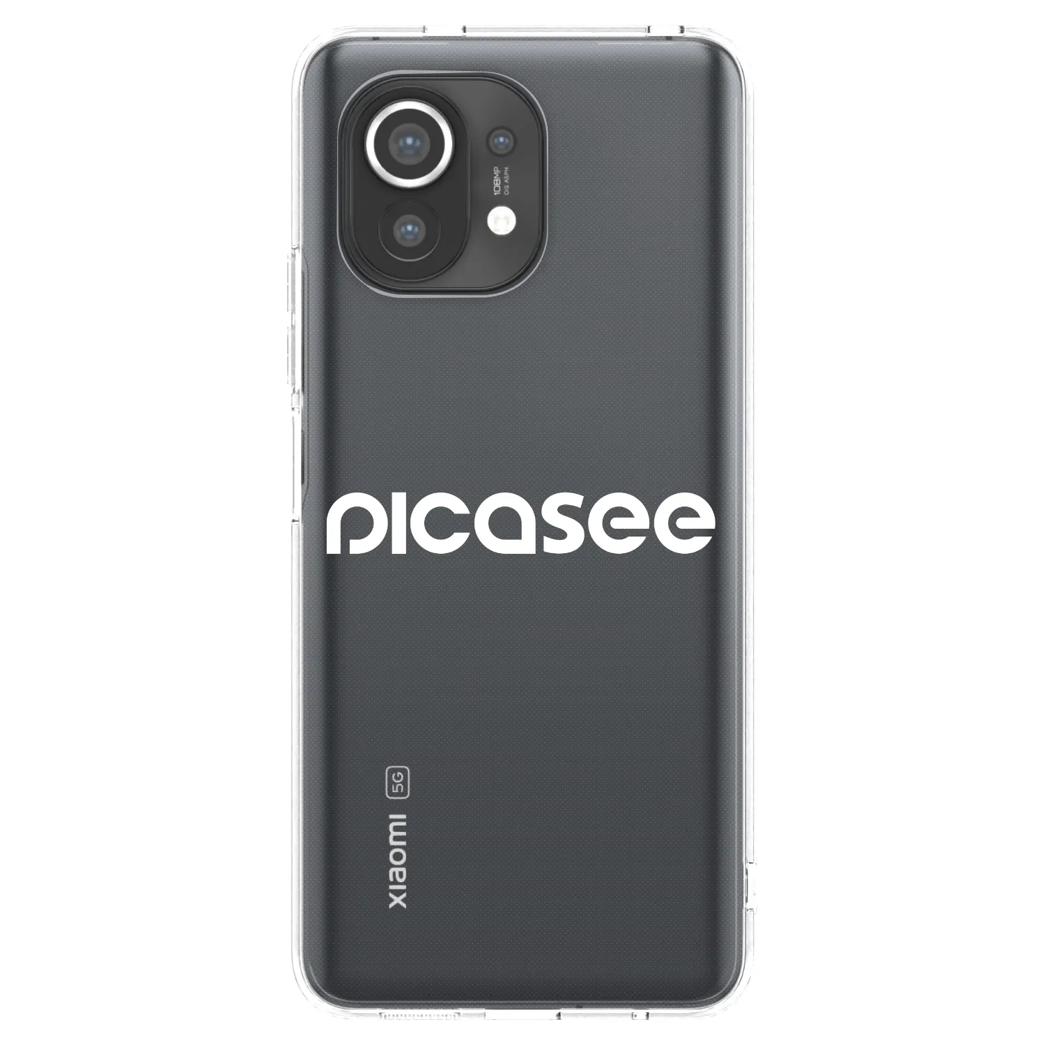 Picasee silikonski prozorni ovitek za Xiaomi Mi 11 - Picasee - new logo - white