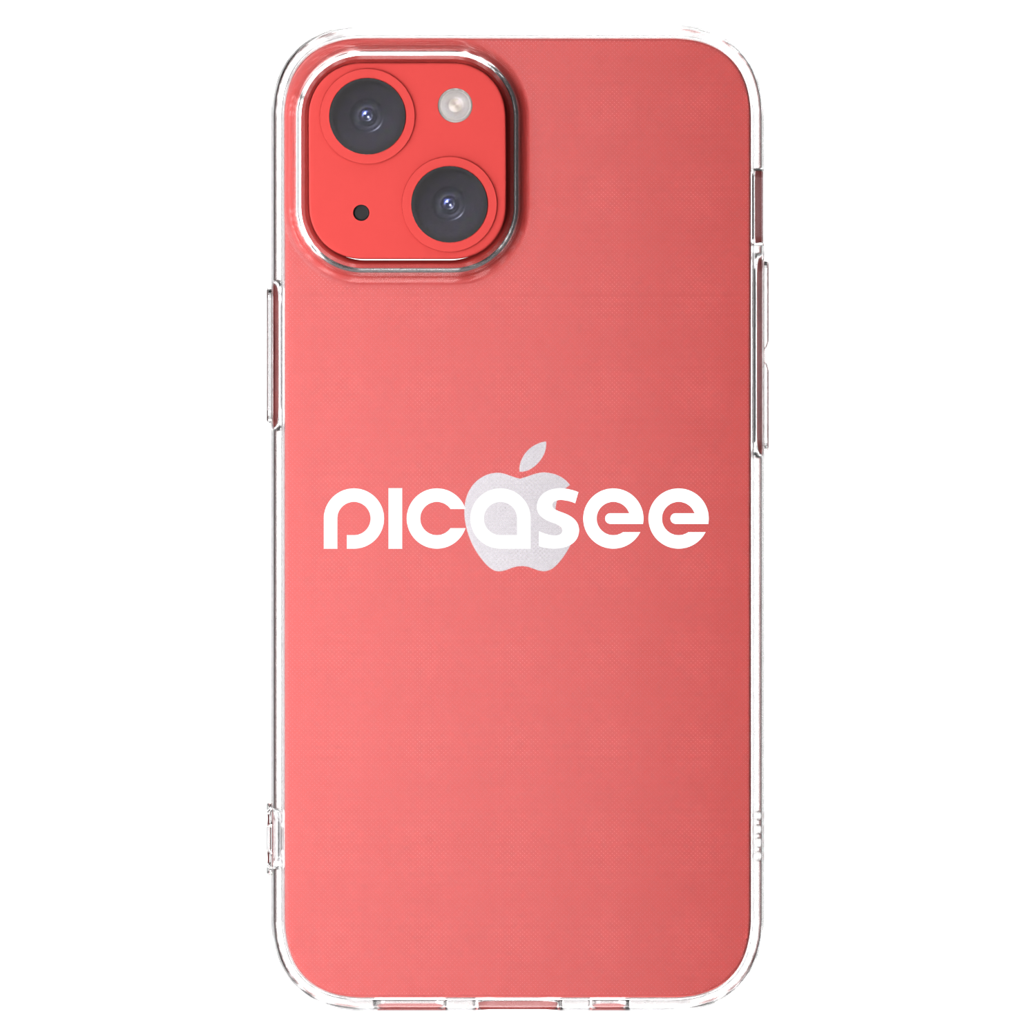 Picasee silikonski prozorni ovitek za Apple iPhone 13 mini - Picasee - new logo - white