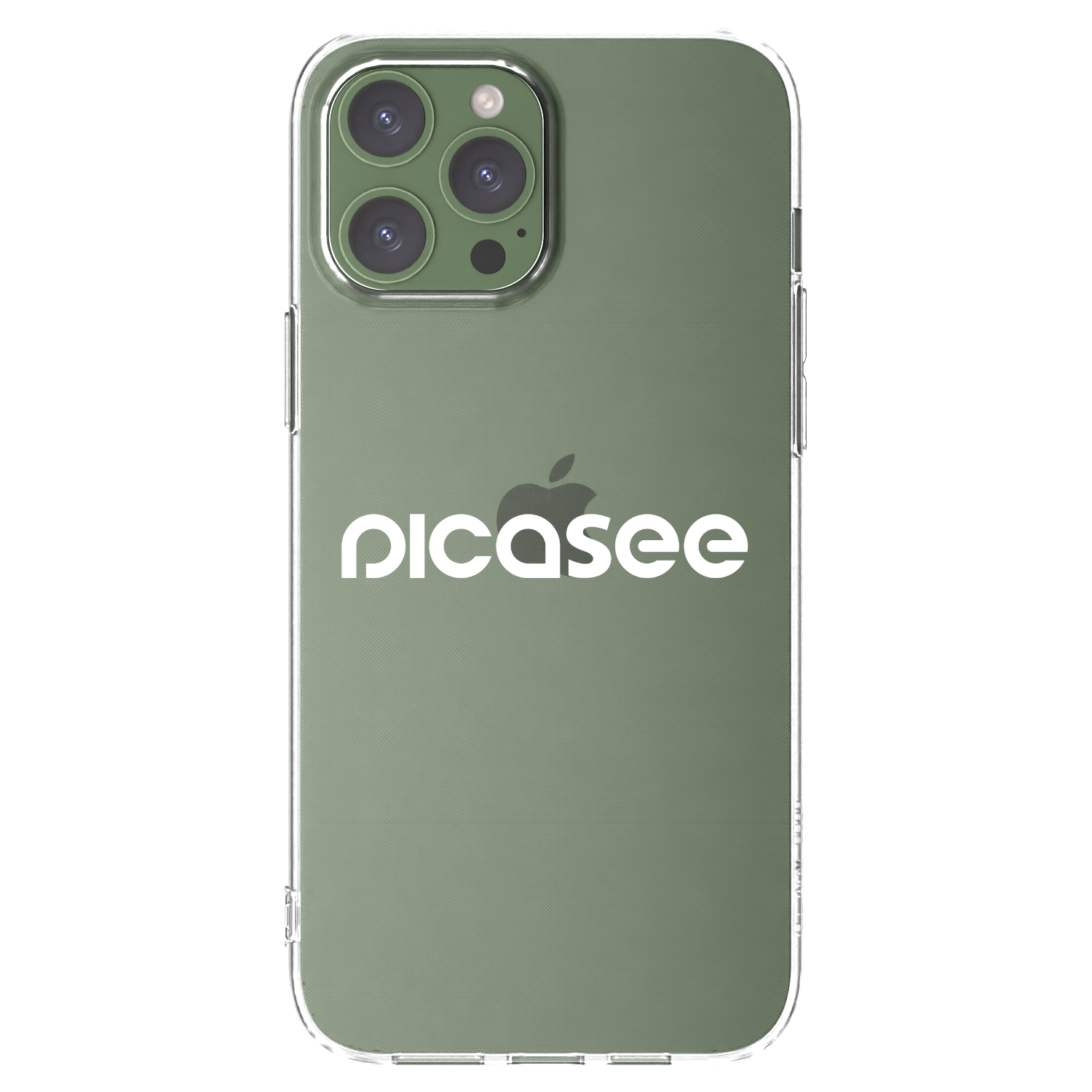 Picasee silikonski prozorni ovitek za Apple iPhone 13 Pro Max - Picasee - new logo - white