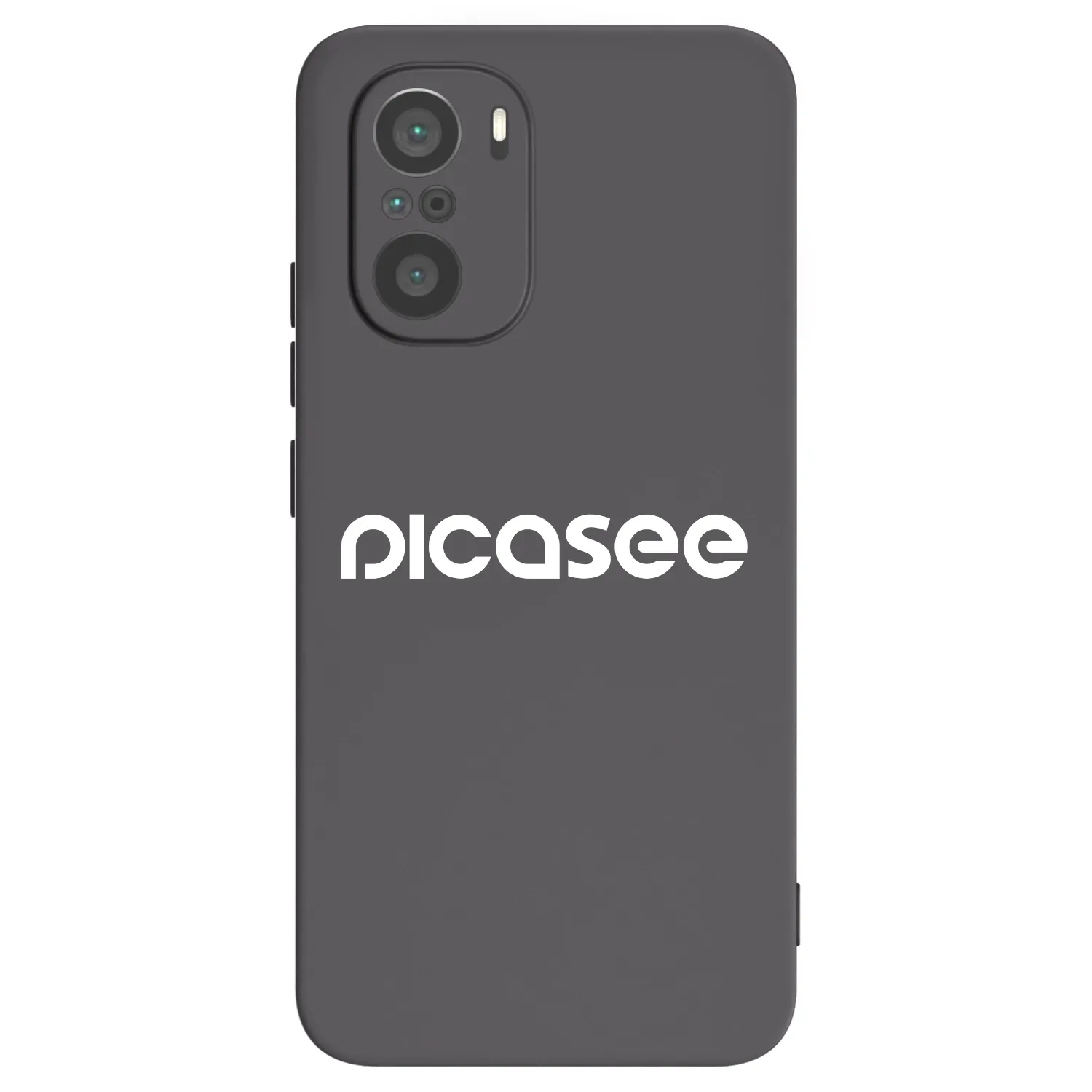 Picasee silikonski črni ovitek za Xiaomi Poco F3 - Picasee - new logo - white