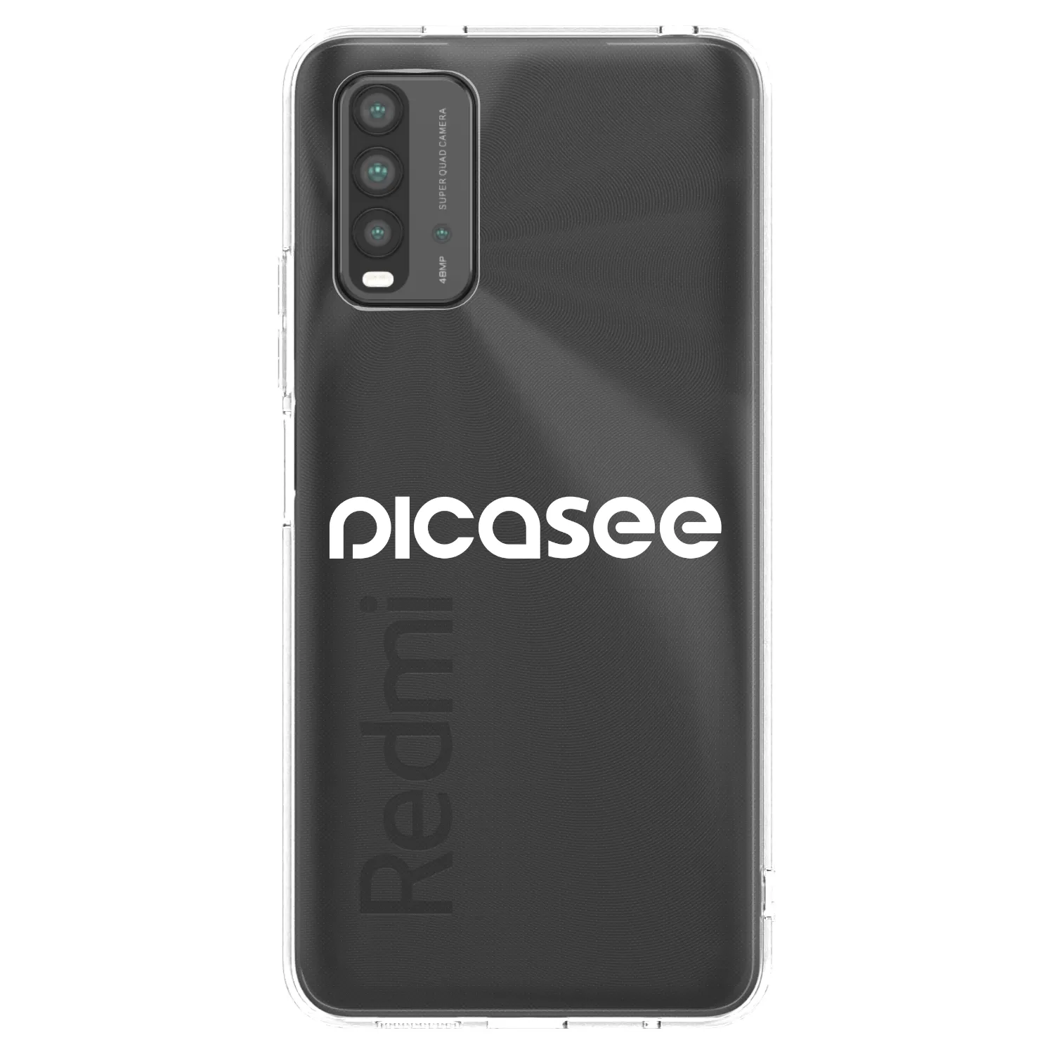 Picasee silikonski prozorni ovitek za Xiaomi Redmi 9T - Picasee - new logo - white