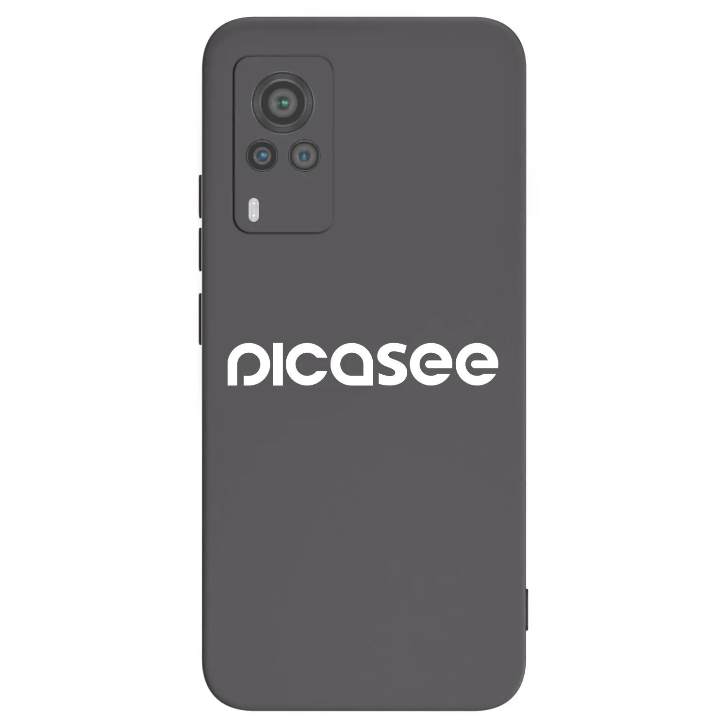 Picasee silikonski črni ovitek za Vivo X60 Pro 5G - Picasee - new logo - white
