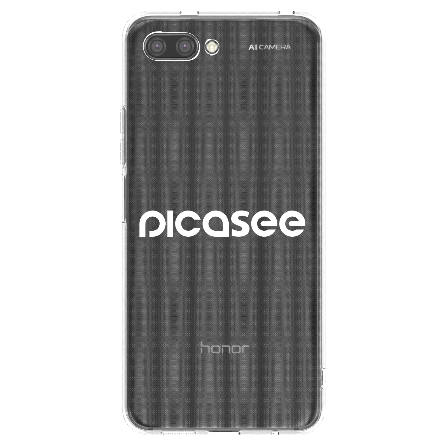 Picasee silikonski prozorni ovitek za Honor 10 - Picasee - new logo - white