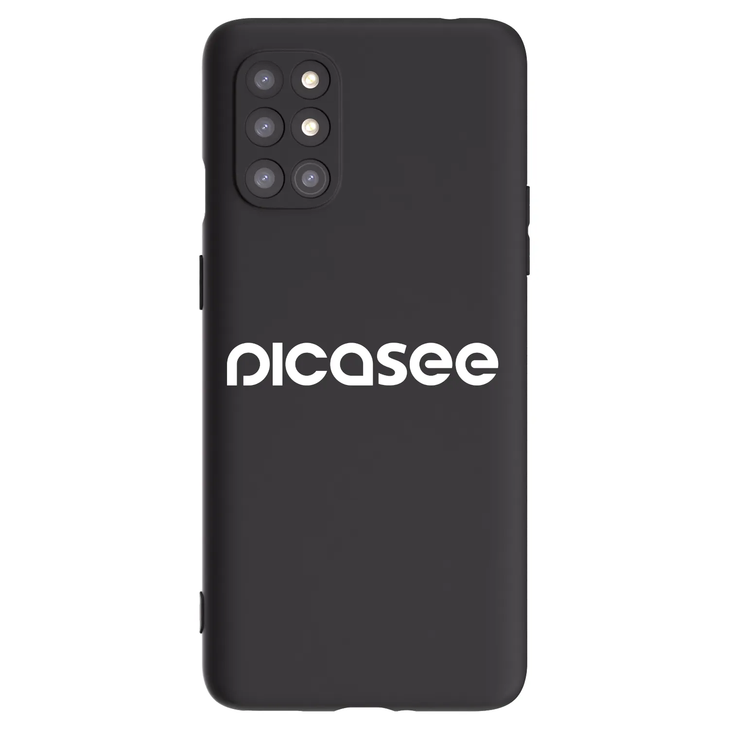 Picasee silikonski črni ovitek za OnePlus 8T - Picasee - new logo - white