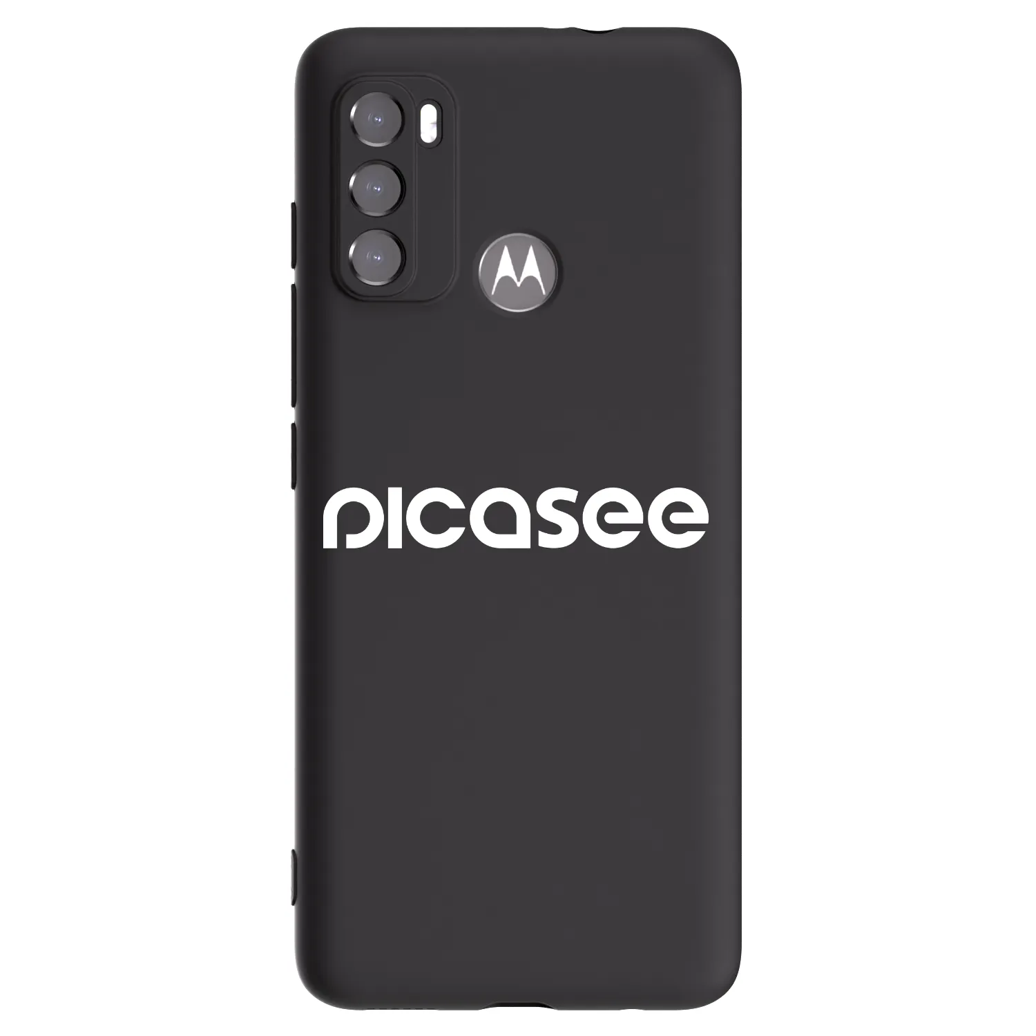 Picasee silikonski črni ovitek za Motorola Moto G60 - Picasee - new logo - white