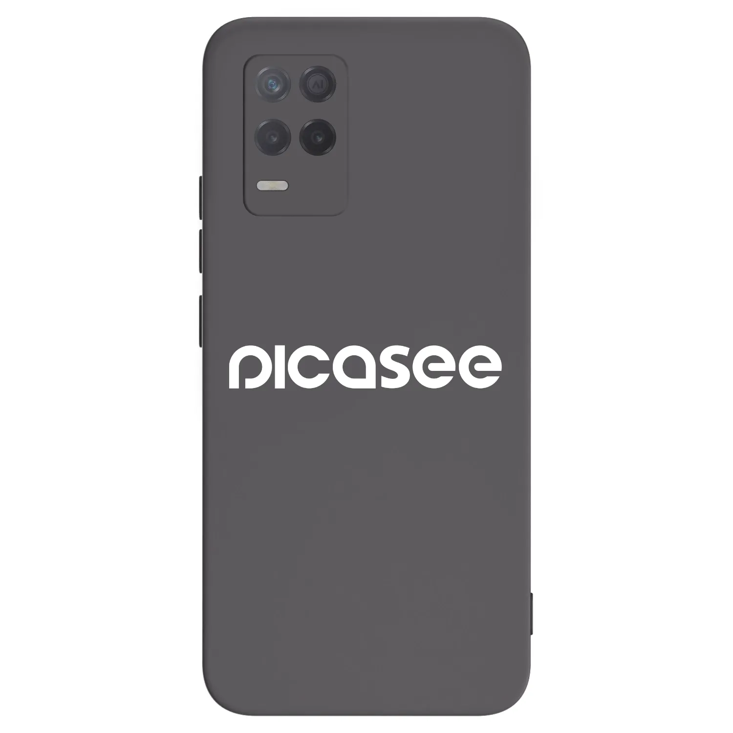 Picasee silikonski črni ovitek za Realme 8 5G - Picasee - new logo - white