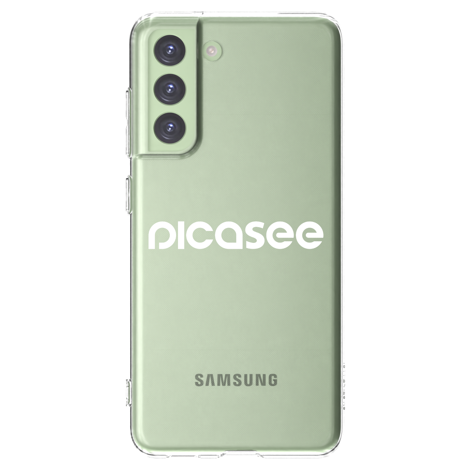 Picasee silikonski prozorni ovitek za Samsung Galaxy S21 FE 5G - Picasee - new logo - white