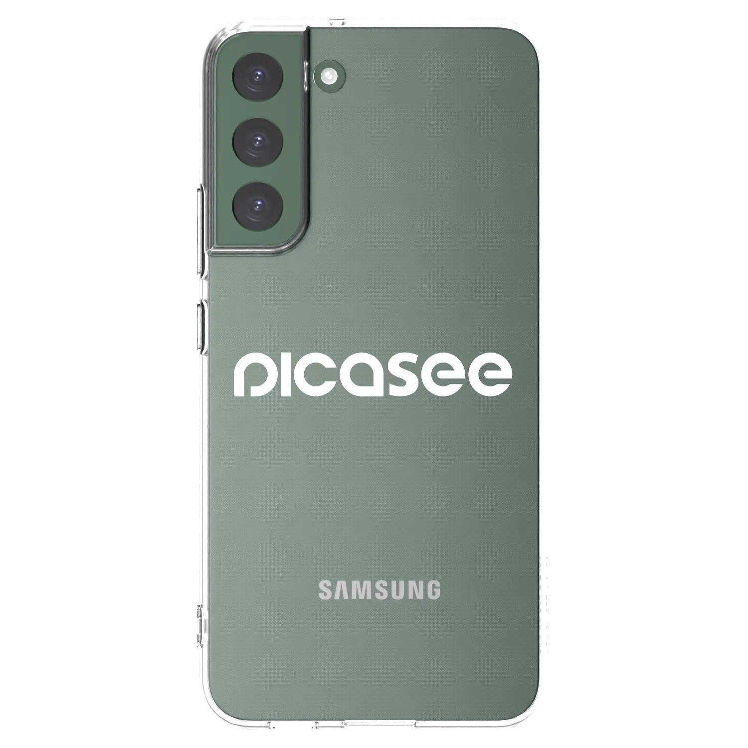 Picasee silikonski prozorni ovitek za Samsung Galaxy S22+ 5G - Picasee - new logo - white