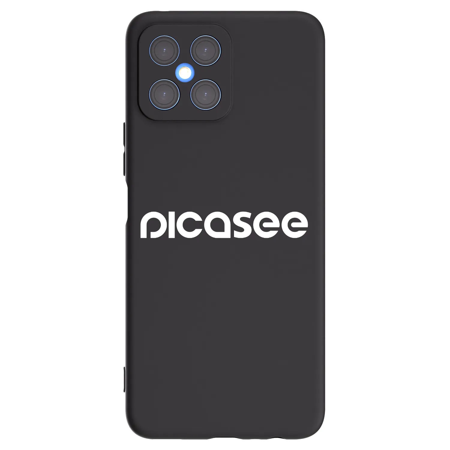 Picasee silikonski črni ovitek za Honor X8 4G - Picasee - new logo - white