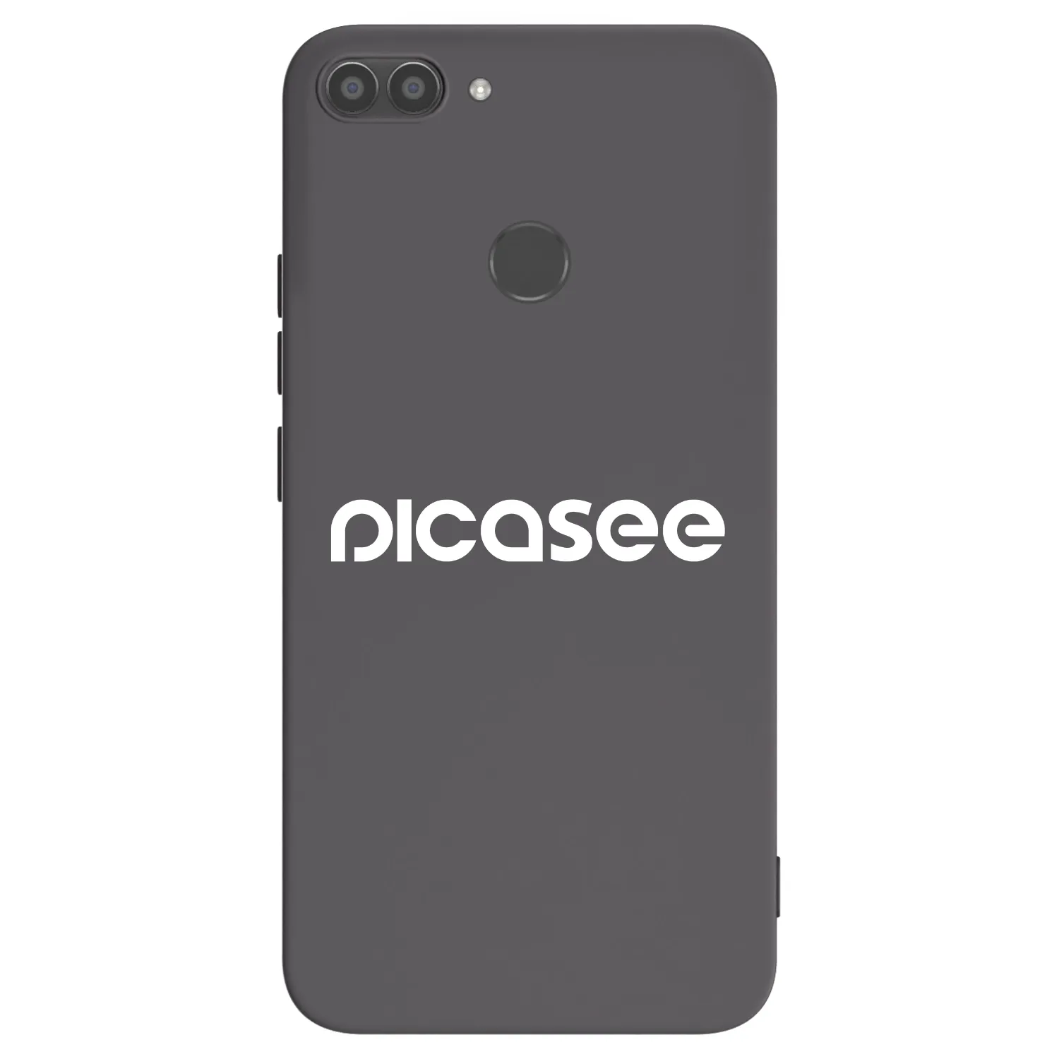 Picasee silikonski črni ovitek za Huawei P Smart - Picasee - new logo - white