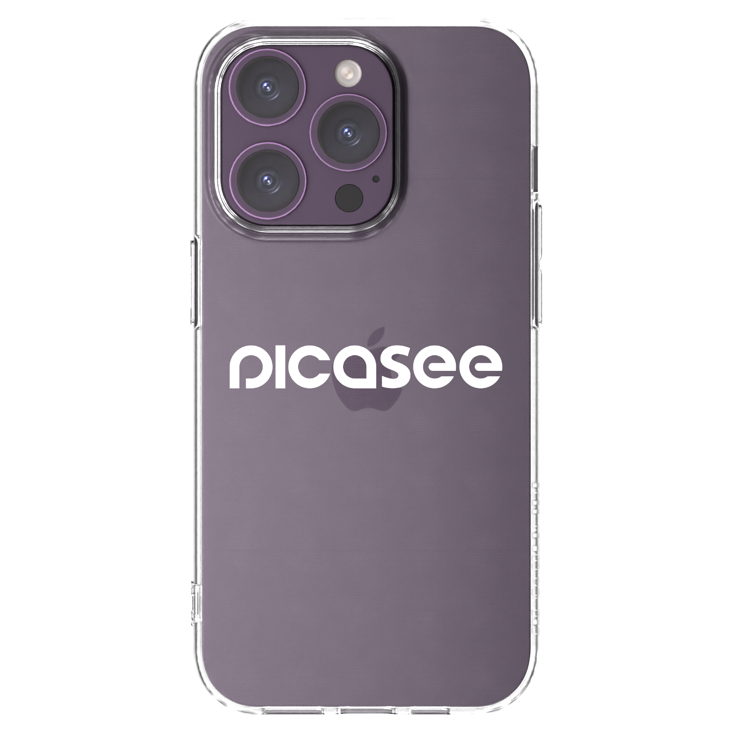 Picasee silikonski prozorni ovitek za Apple iPhone 14 Pro - Picasee - new logo - white