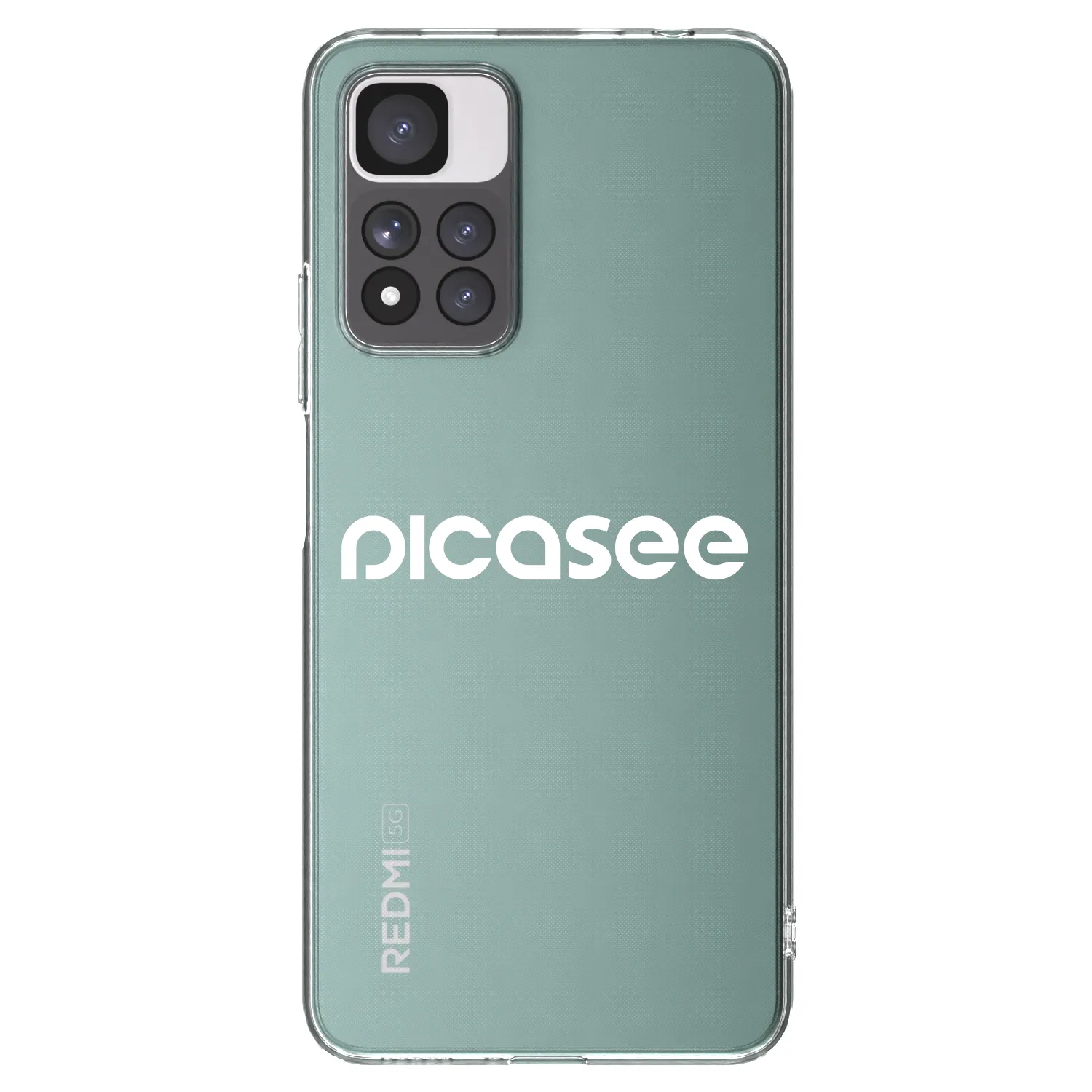 Picasee silikonski prozorni ovitek za Xiaomi Redmi Note 11 Pro+ 5G - Picasee - new logo - white
