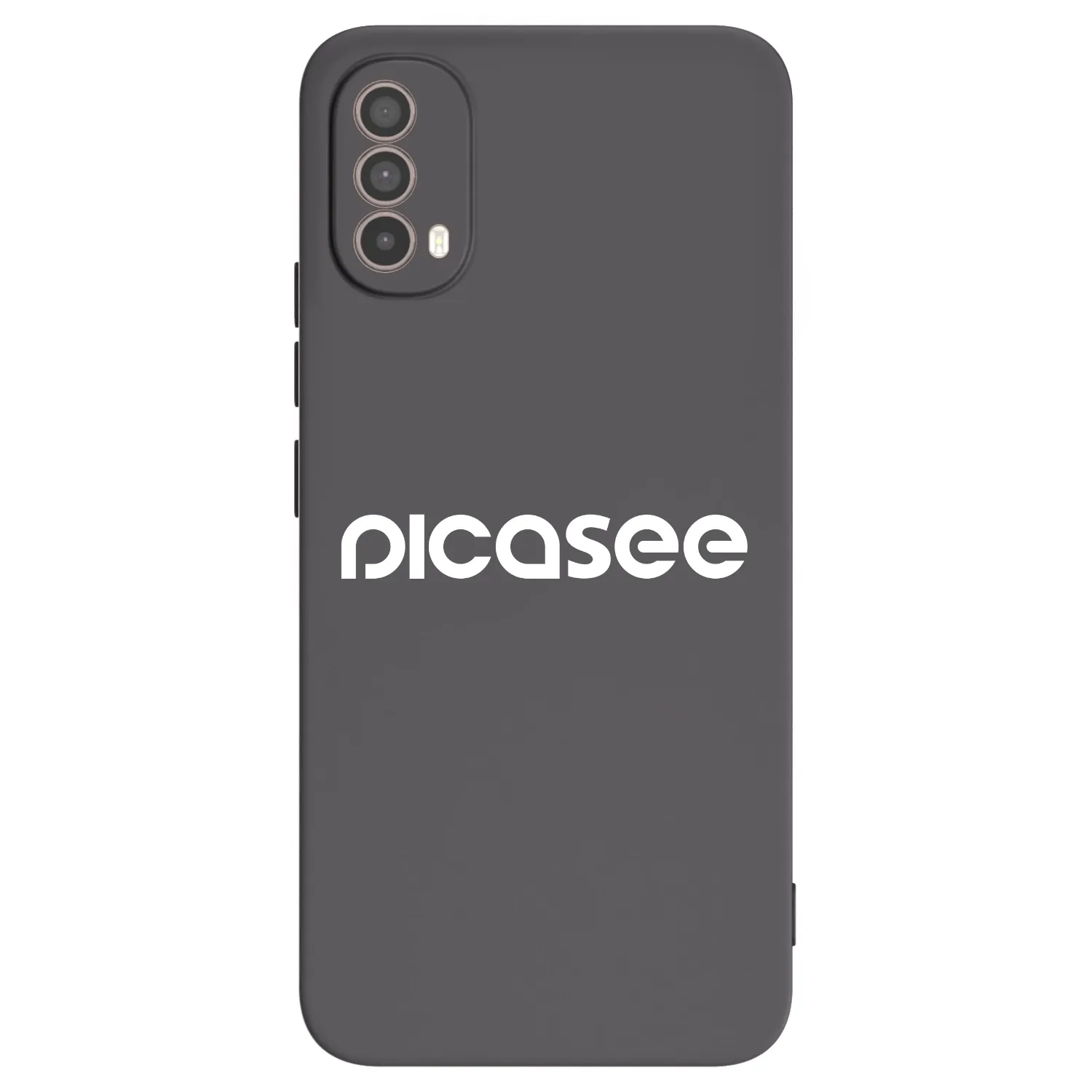 Picasee silikonski črni ovitek za Motorola Moto E40 - Picasee - new logo - white