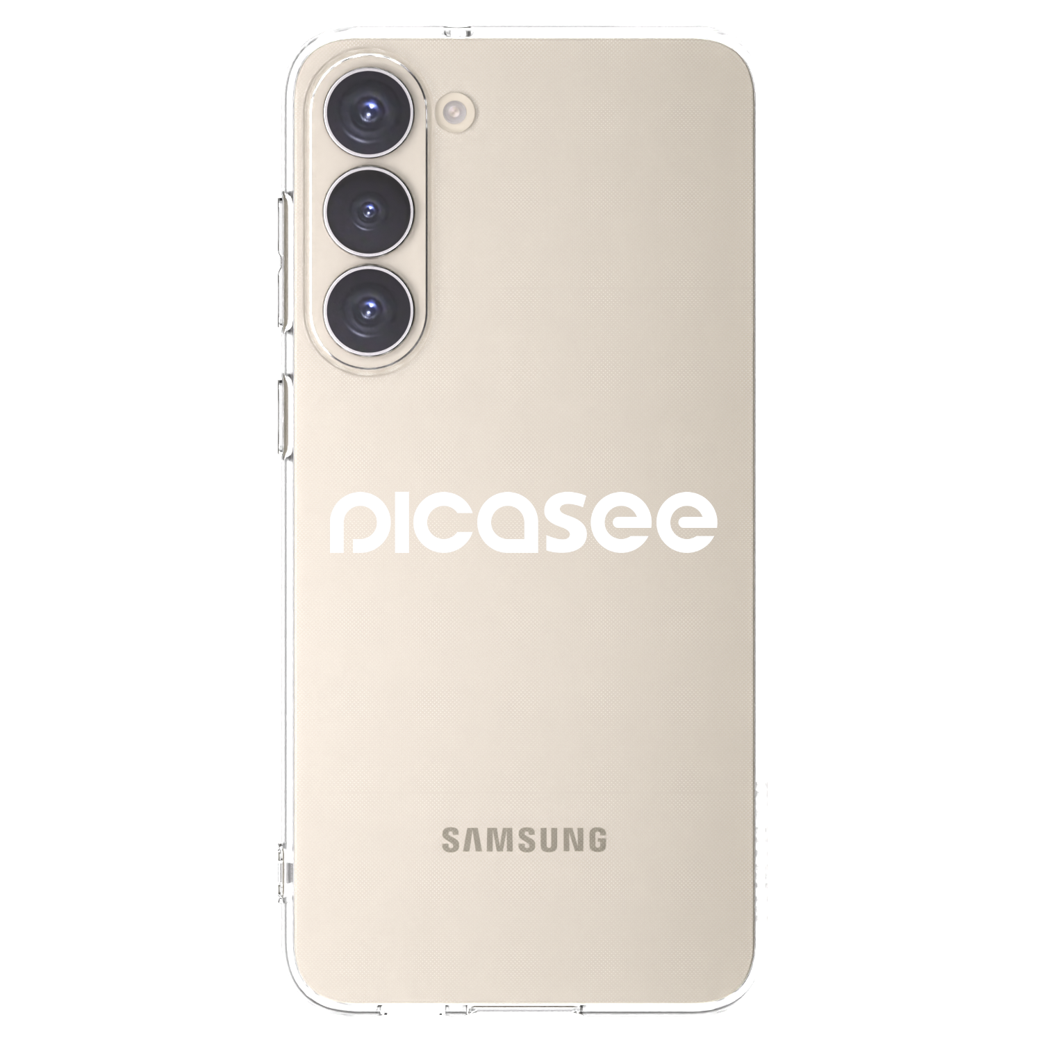 Picasee silikonski prozorni ovitek za Samsung Galaxy S23+ 5G - Picasee - new logo - white