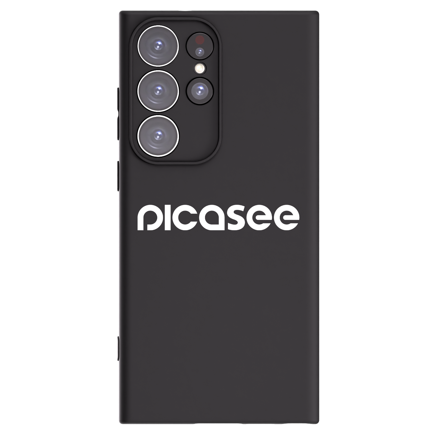 Picasee silikonski črni ovitek za Samsung Galaxy S23 Ultra 5G - Picasee - new logo - white