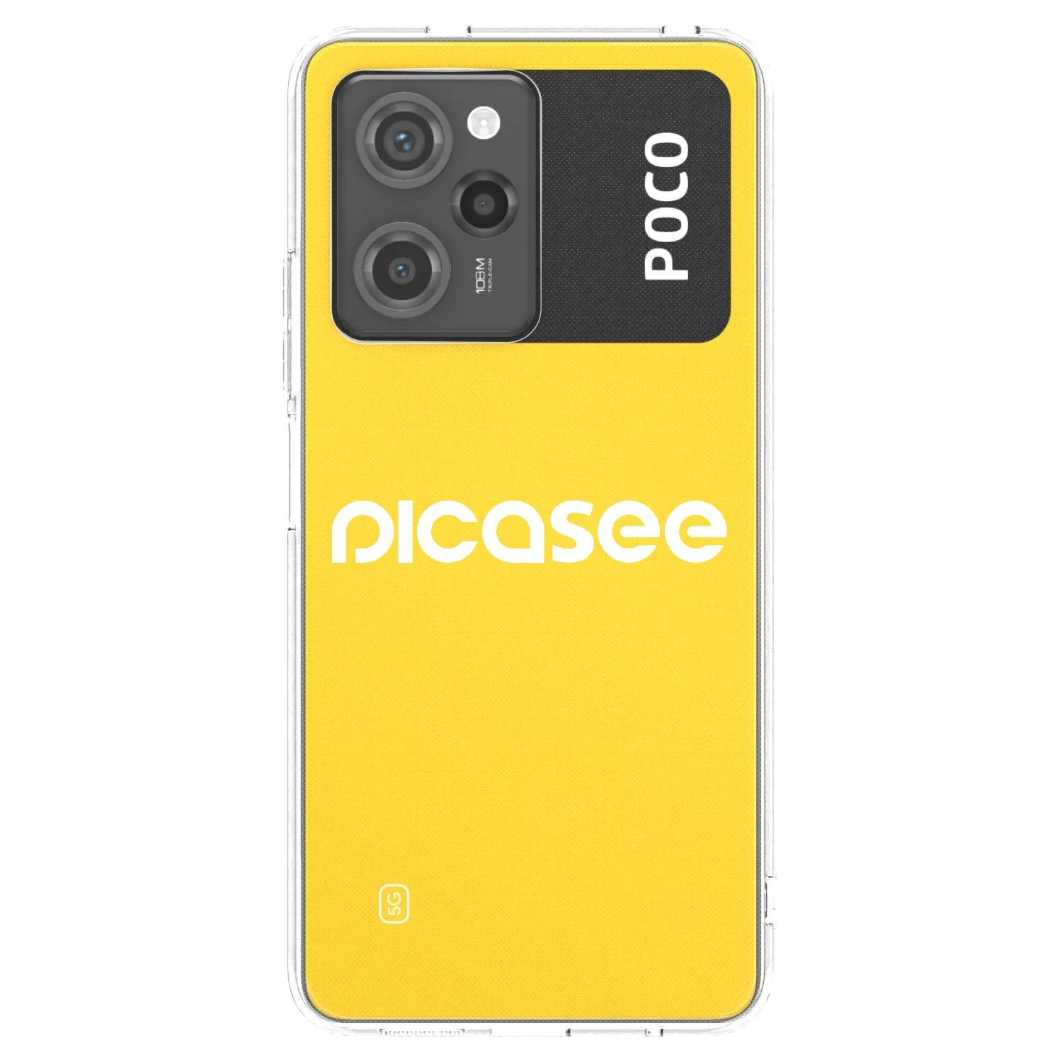 Picasee silikonski črni ovitek za Xiaomi Poco X5 Pro - Picasee - new logo - white