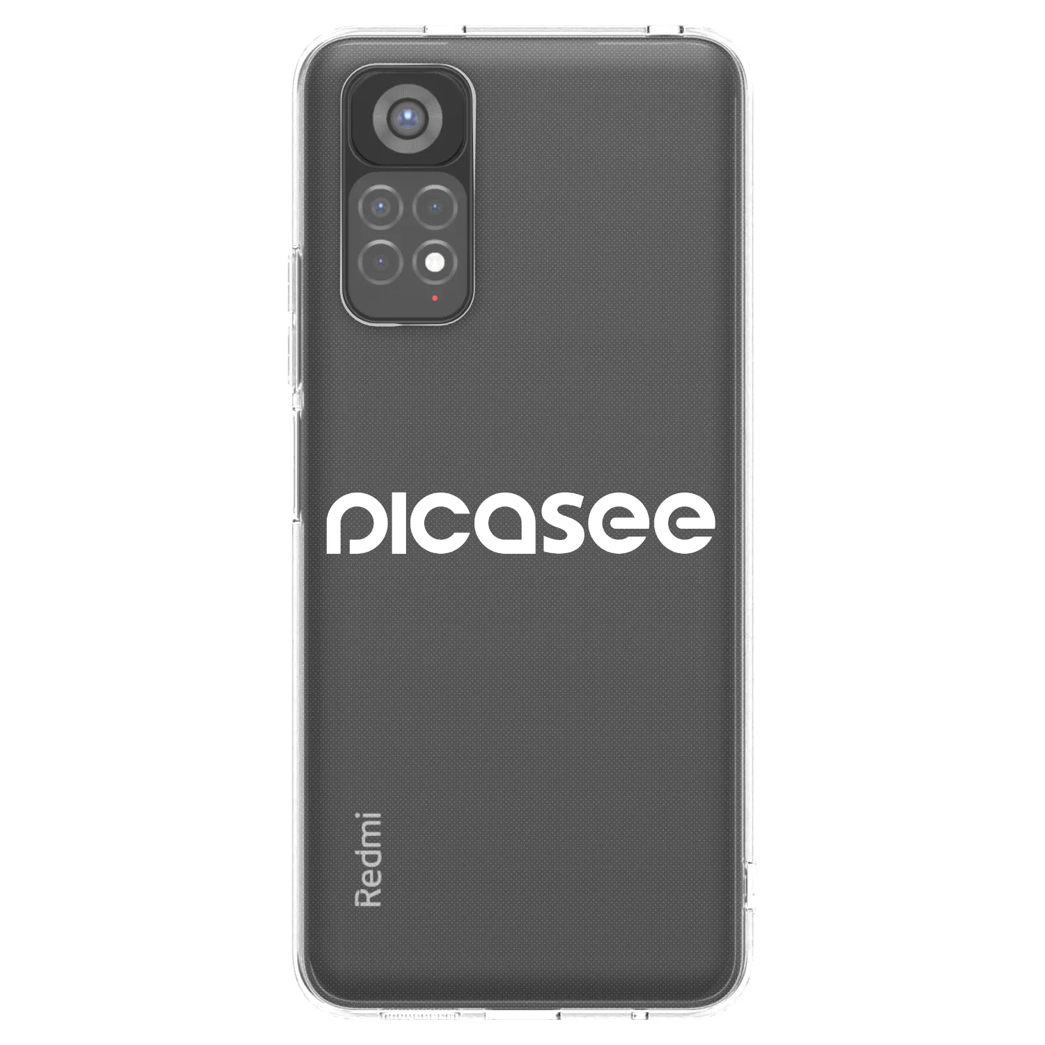 Picasee silikonski prozorni ovitek za Xiaomi Redmi Note 11S 5G - Picasee - new logo - white