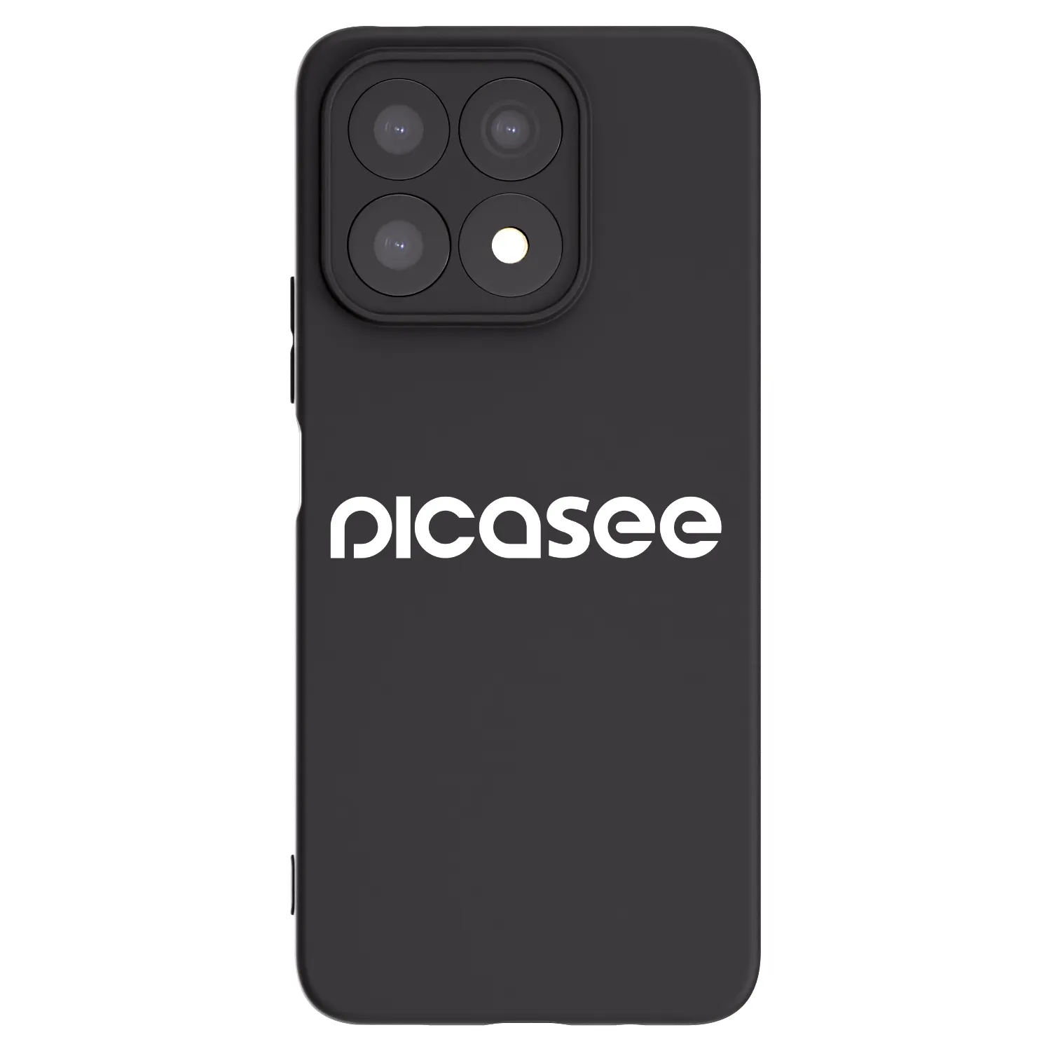 Picasee silikonski črni ovitek za Honor X8a - Picasee - new logo - white
