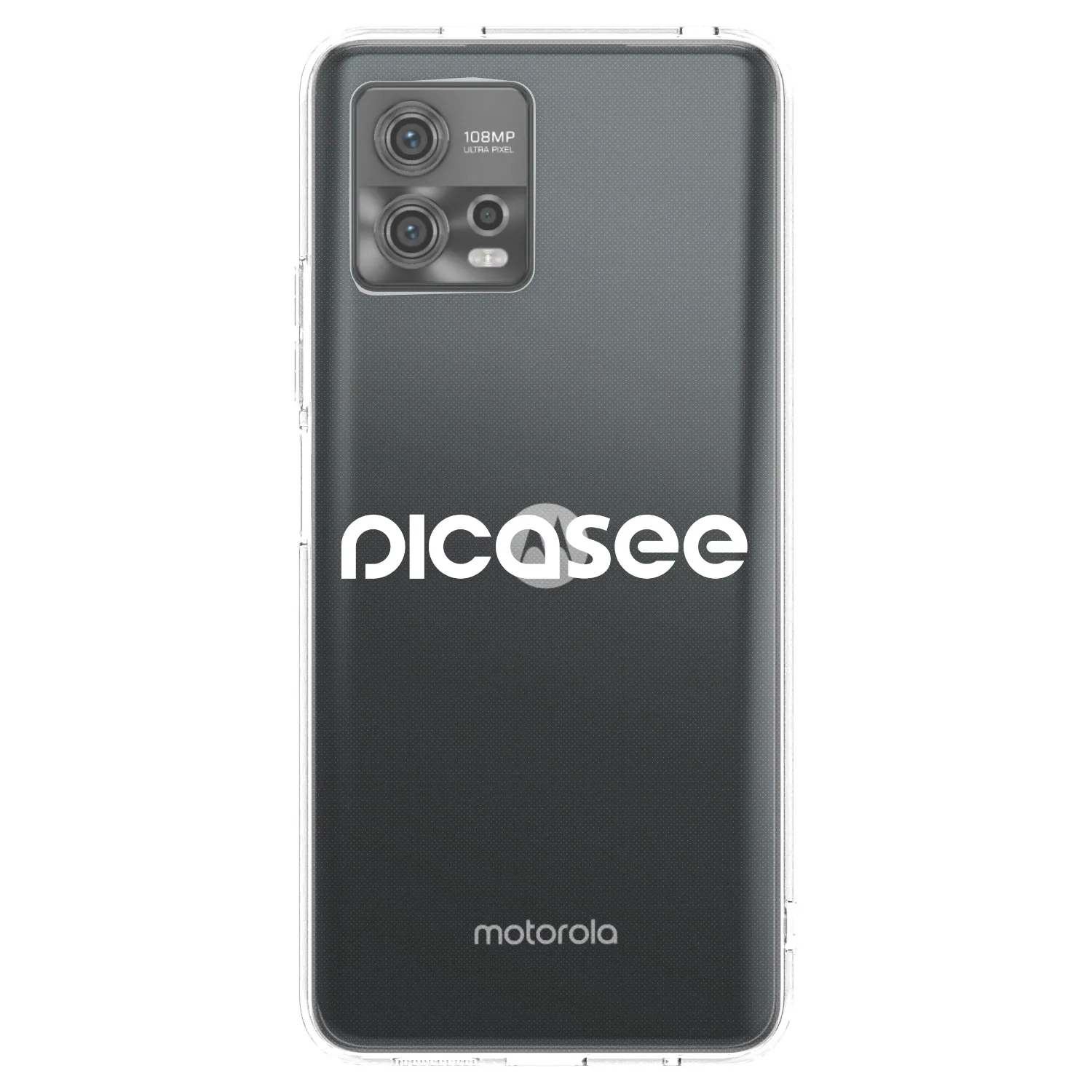 Picasee silikonski prozorni ovitek za Motorola Moto G72 - Picasee - new logo - white
