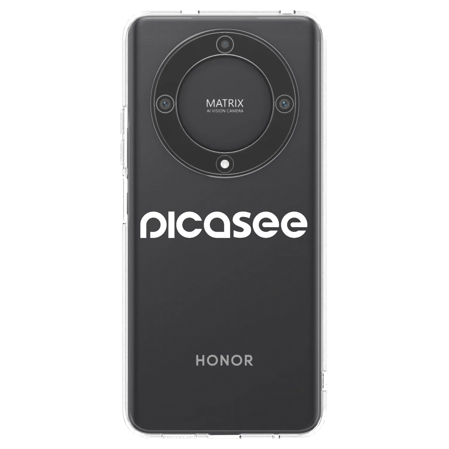 Picasee silikonski prozorni ovitek za Honor Magic5 Lite 5G - Picasee - new logo - white